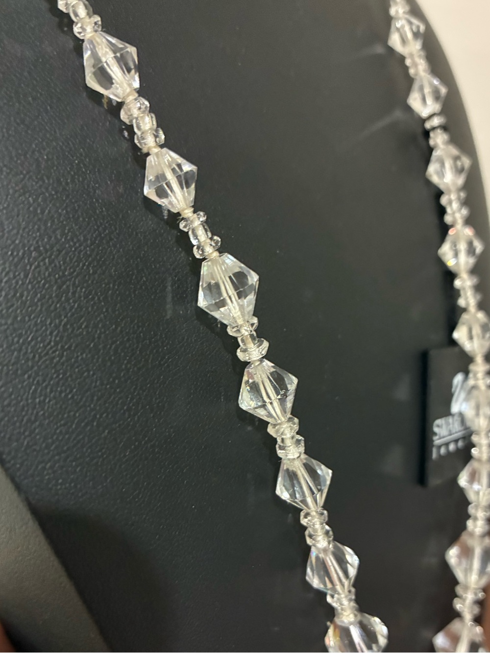 Vintage Deadstock Swarovski Crystal & 12k Gold Necklace - Picture 3 of 6